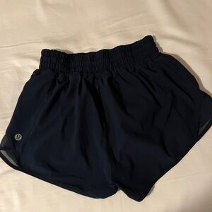 Lululemon athletica Hotty Hot Navy High Rise 2.5” Lined Women's Athletic Shorts